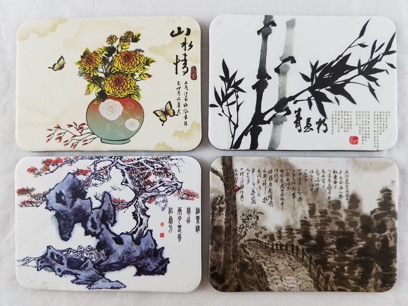 Cohpoh Chinese Writing Brush Style Fridge Magnets Refrigerator Magnet Design Decorations Art Decor Items Pattern Souvenirs Set of 24 - Image 5
